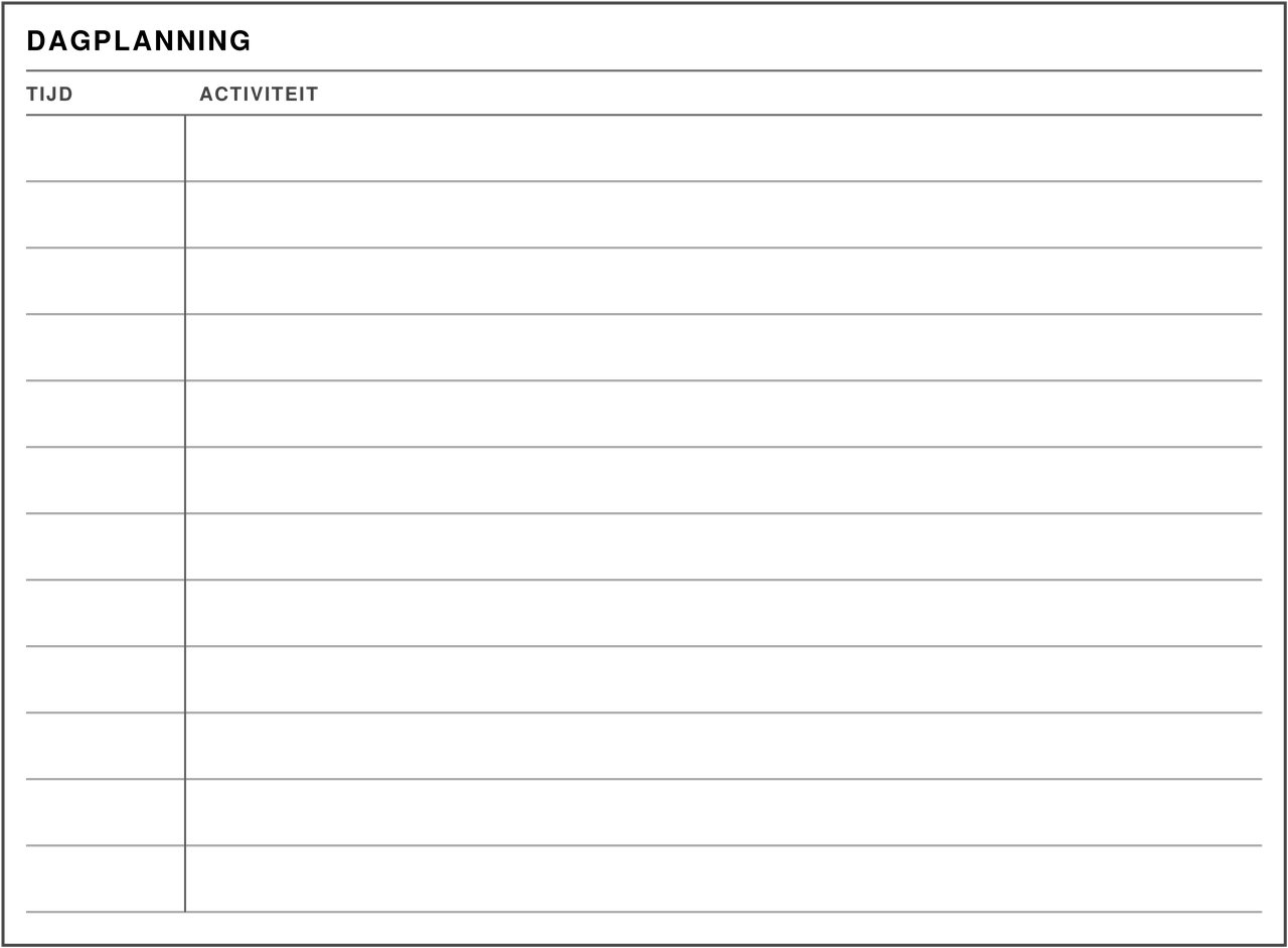 Dagplanning
